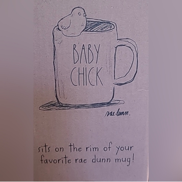 Rae Dunn Ceramic Mug Set - Mama Bird & Baby Bird With Bird Charms - New In Box - Picture 8 of 10